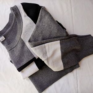 H&M Divided Geometric Color Block Sweater 10/M
